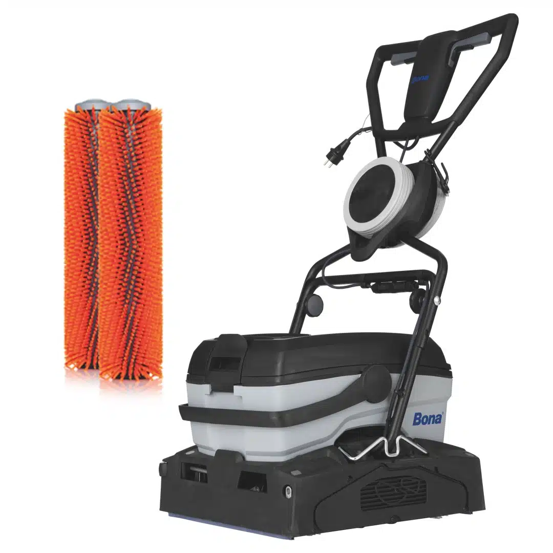 scrubber renovace podlah oranžové